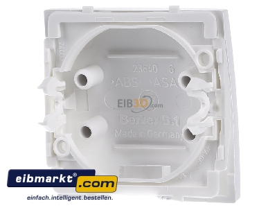 Back view Berker 16201919 Cover plate for switch/dimmer white - 
