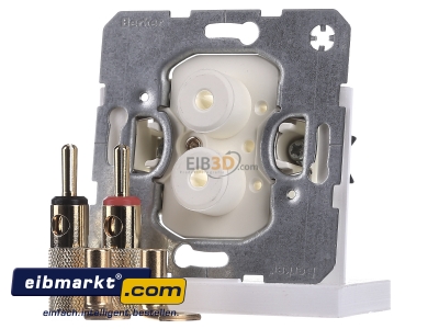 Front view Berker 450502 Basic element loudspeaker connection
