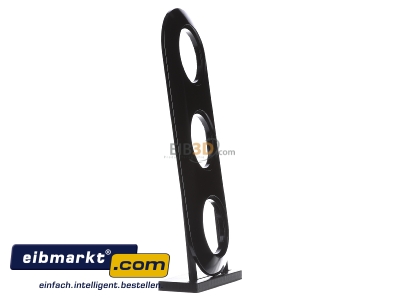 Ansicht links Berker 138131 Kombiplatte 3f.sw 