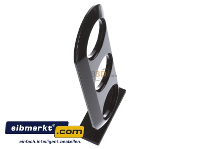 Ansicht oben links Berker 138131 Kombiplatte 3f.sw 