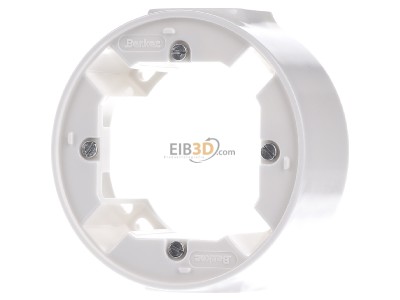 Front view Berker 100109 Surface mounted housing 1-gang white 
