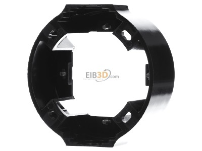 Front view Berker 100101 Surface mounted housing 1-gang black 
