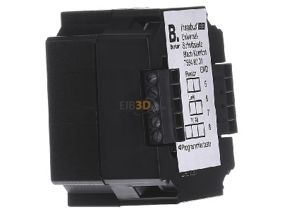 View on the left Berker 75648001 EIB, KNX universal push-button interface 8 inputs or 8 outputs, 
