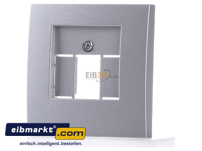 Frontansicht Berker 10331404 Zentralstck alu matt fr TAE-Steckdose 
