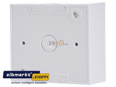 Back view Berker 10411909 Surface mounted housing 1-gang white 
