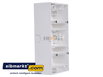 View on the left Berker 10421909 Surface mounted housing 2-gang white 
