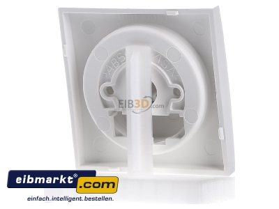 Back view Berker 11371909 Cover plate for dimmer white
