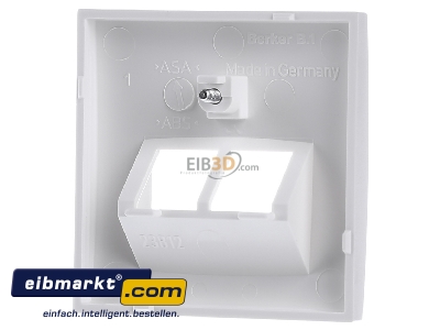 Ansicht hinten Berker 14091909 Zentralstck pws UAE/E-DAT/ISDN-Dose 