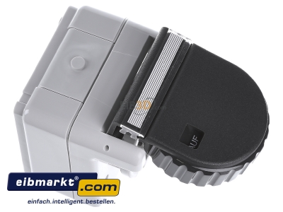 View top left Gira 044031 Socket outlet protective contact grey 
