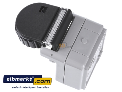 View top right Gira 044031 Socket outlet protective contact grey 
