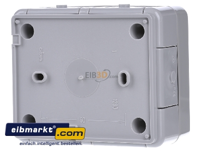 Back view Gira 007030 Junction box for installation duct
