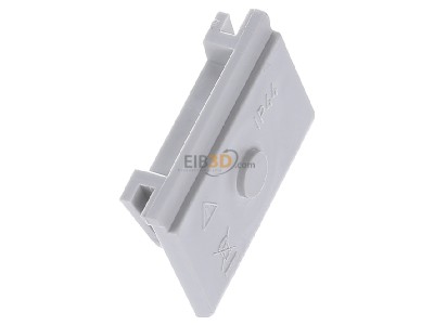 View top left Gira 000930 Cable entry duct slider grey 
