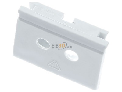 View up front Gira 001230 Cable entry slider with 2 inlets grey 
