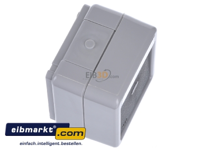 View top left Gira 010631 Two-way switch surface mounted grey
