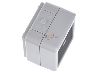 View top left Gira 010230 2-pole switch surface mounted grey 10230
