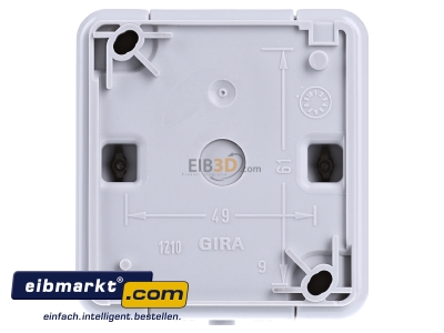 Back view Gira 044530 Socket outlet protective contact grey
