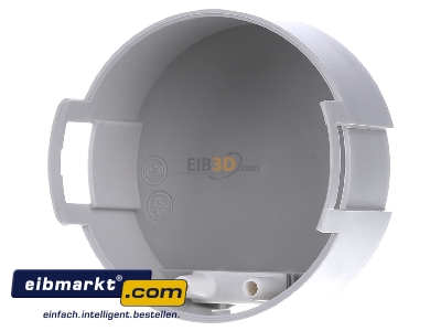 Front view Berker 81837 Hollow wall mounted box D=58mm
