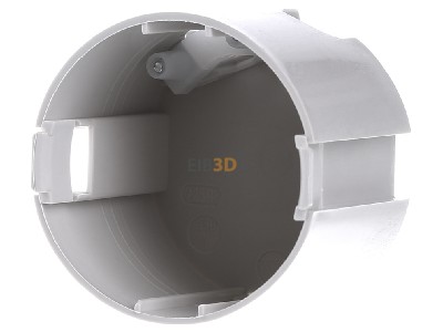 Front view Berker 91887 Hollow wall mounted box D=49mm 
