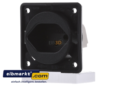 Front view Berker 9624905 Socket outlet Swiss norm type 13 black
