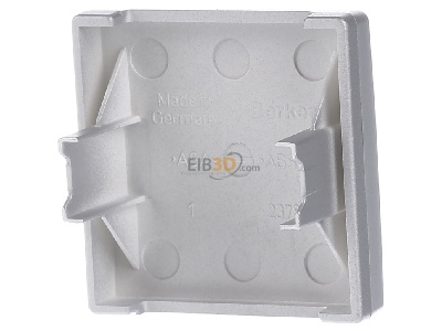 Back view Berker 75940483 EIB, KNX cover plate for switch aluminium, 
