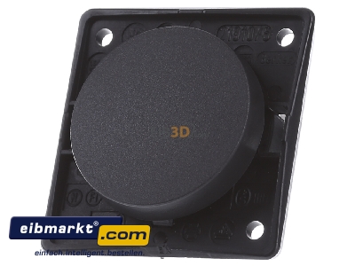 Front view Berker 936562505 Two-way switch built-in anthracite
