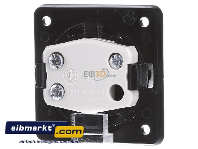 Back view Berker 936552501 Series switch built-in brown - 
