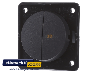 Front view Berker 936552505 Series switch built-in anthracite
