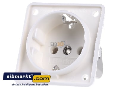 Front view Berker 941852502 Socket outlet protective contact white - 
