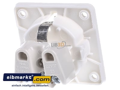 Back view Berker 941852502 Socket outlet protective contact white - 
