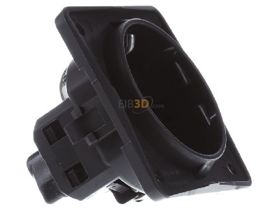 Ansicht links Berker 947792505 Schuko-Steckd.anth m.Steckklemmen 