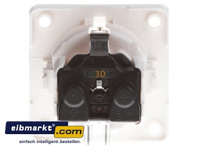 Back view Socket outlet protective contact white 947792502 Berker 947792502
