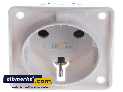 View up front Socket outlet protective contact white 947792502 Berker 947792502
