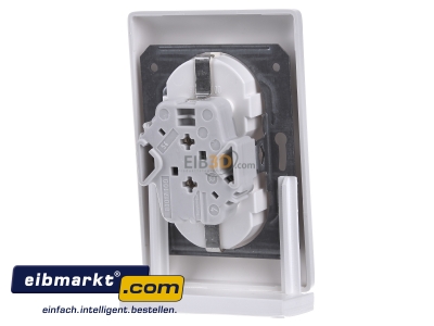 Back view Gira 078204 Socket outlet protective contact white
