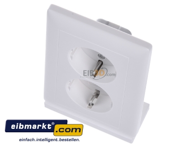 View up front Gira 078204 Socket outlet protective contact white
