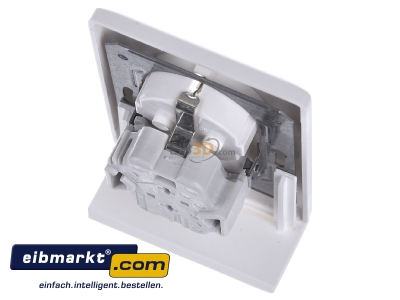 Top rear view Gira 078204 Socket outlet protective contact white

