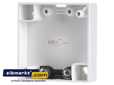 Front view Berker 911522559 Surface mounted housing 1-gang white 
