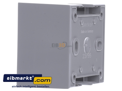 View on the right Berker 911512507 Surface mounted housing 1-gang grey
