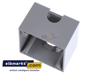 View up front Berker 911512507 Surface mounted housing 1-gang grey
