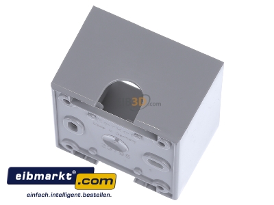 Ansicht oben hinten Berker 911512507 Aufbau-Gehuse gr 1fach 
