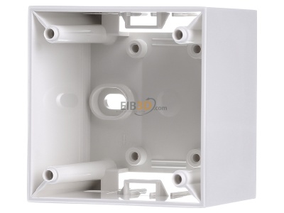 Front view Berker 911512509 Surface mounted housing 1-gang white 
