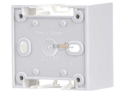 Back view Berker 911512509 Surface mounted housing 1-gang white 
