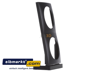 View on the left Berker 918262515 Frame 2-gang anthracite
