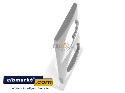 View top left Berker 918262507 Frame 2-gang grey - 
