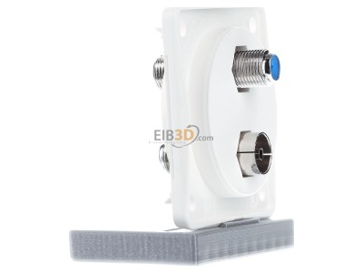 View on the left Berker 945602502 Antenna loop-through socket for antenna 

