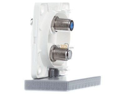View on the right Berker 945602502 Antenna loop-through socket for antenna 
