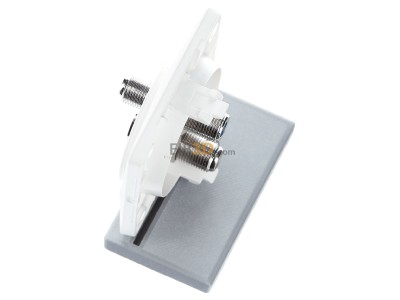 View top right Berker 945602502 Antenna loop-through socket for antenna 
