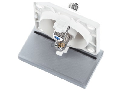 Top rear view Berker 945602502 Antenna loop-through socket for antenna 
