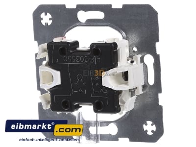 Back view Berker 303550 Series switch flush mounted
