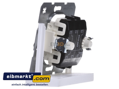 View on the right Berker 303303 3-pole switch flush mounted
