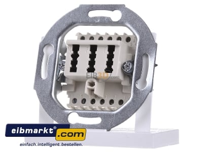 Frontansicht Berker 454402 TAE-Anschlu�dose ws mit Schraubklemmen 